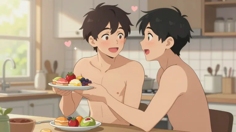 Visual representation of "yummy" - A term of endearment for one's romantic partner implying that they are tasty or desirable