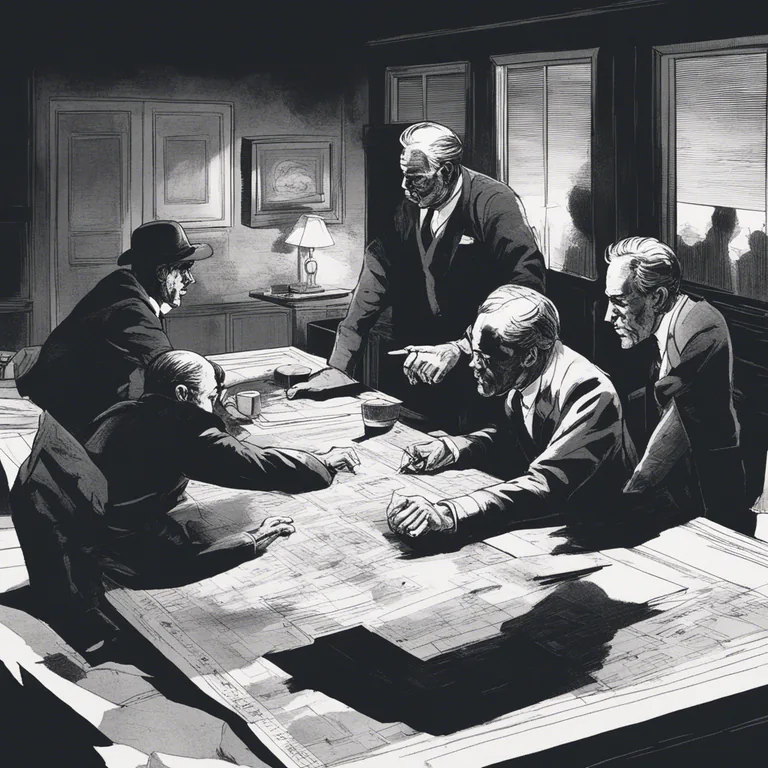 Visual representation of "hatch" - to plan something secretly, often something illegal or harmful