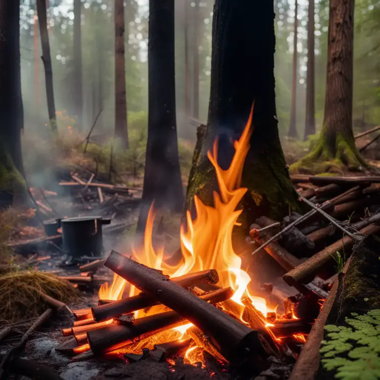 Visual representation of "catch on" - To ignite or start burning
