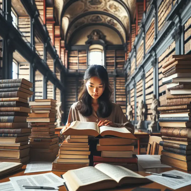 Visual representation of "extensive" - Research that is broad and in-depth.