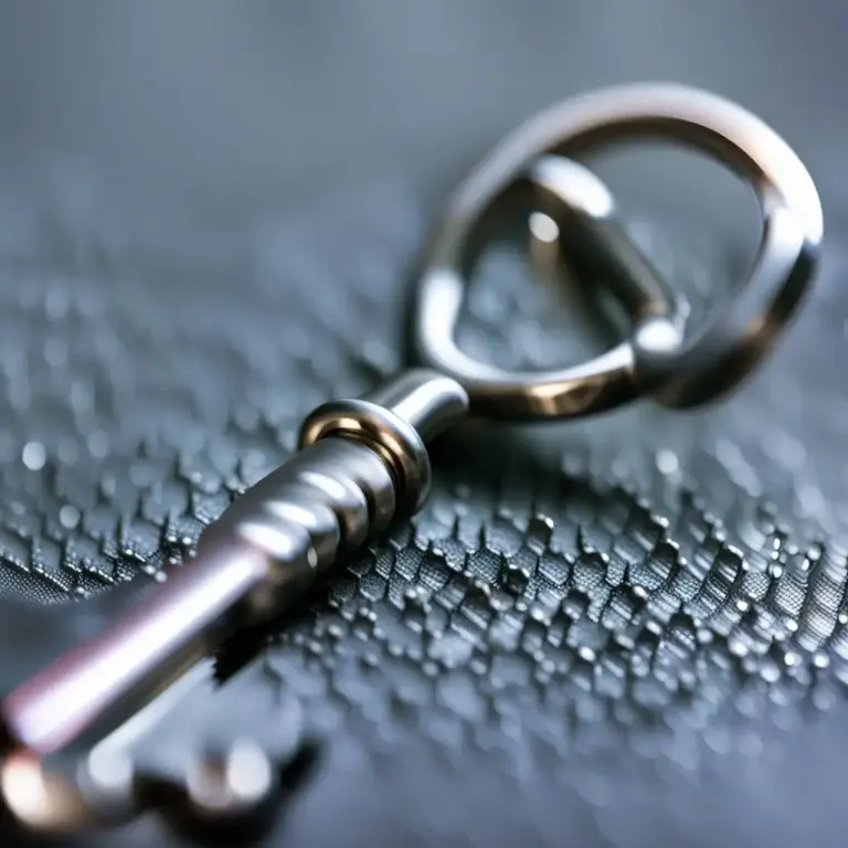 Visual representation of "keeper" - A metal loop or ring to which something can be attached.