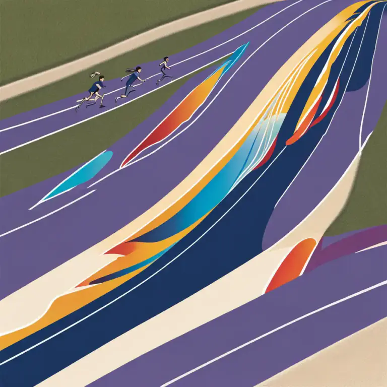 Visual representation of "airwaves" - The medium through which radio waves are transmitted