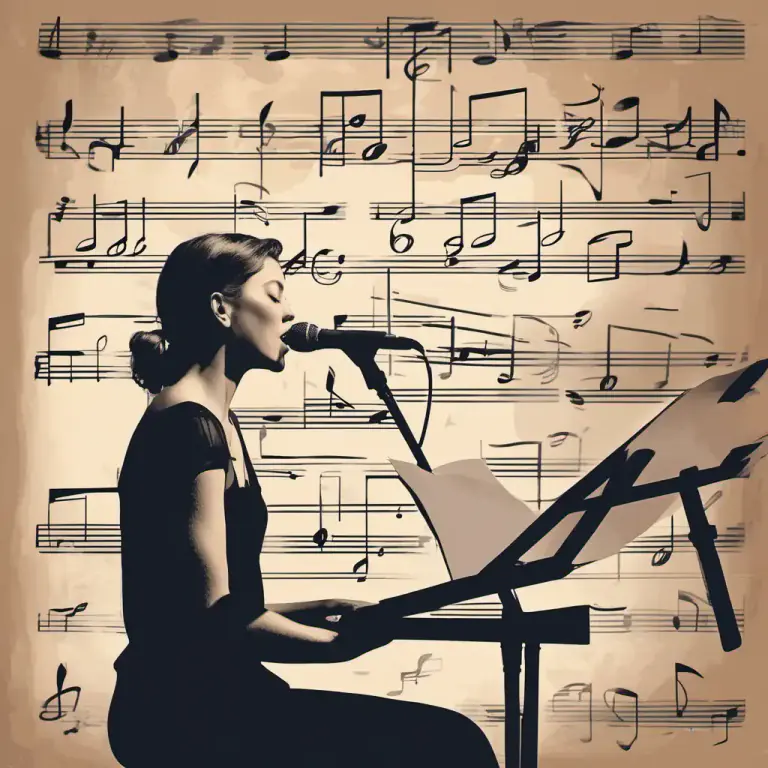 Visual representation of "vocalize" - To produce a sound or note with your voice, especially while learning a new piece of music
