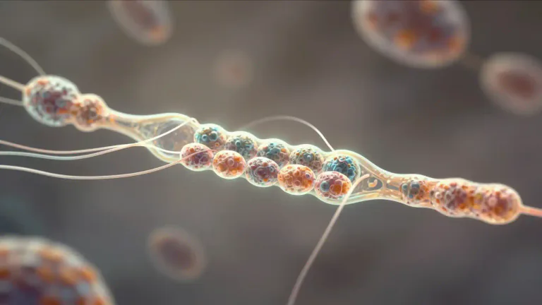 Visual representation of "spindle" - In biology, a structure made of microtubules present during cell division