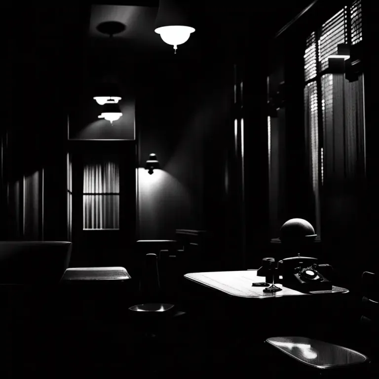 Visual representation of "chiaroscuro" - The contrasting parts of light and shadow in a photograph or film.