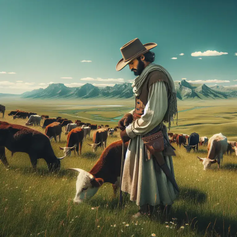 Visual representation of "ranch" - To manage or work on a ranch