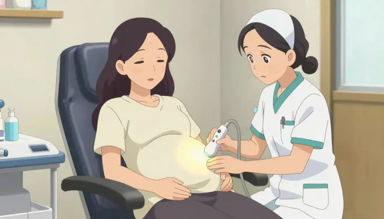 Visual representation of "antenatal" - Relating to the time before a baby's birth, during pregnancy