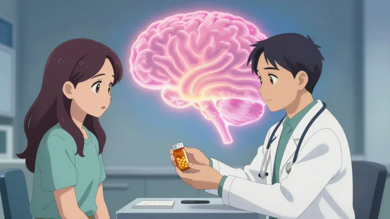 Visual representation of "citalopram" - Citalopram is a medication used to treat depression and anxiety disorders by increasing levels of serotonin in the brain.