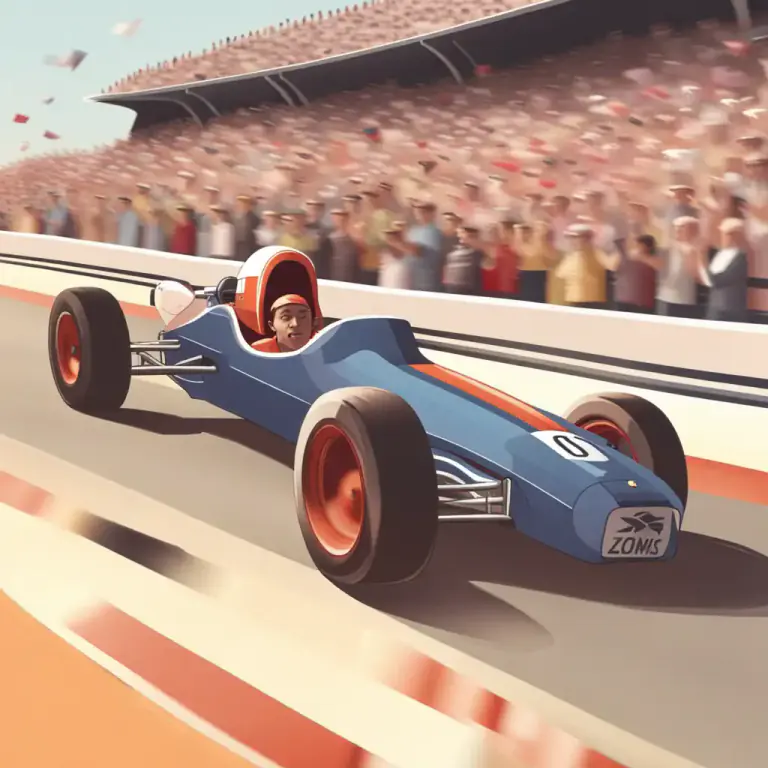 Visual representation of "midget" - A class of small, powerful racing cars.