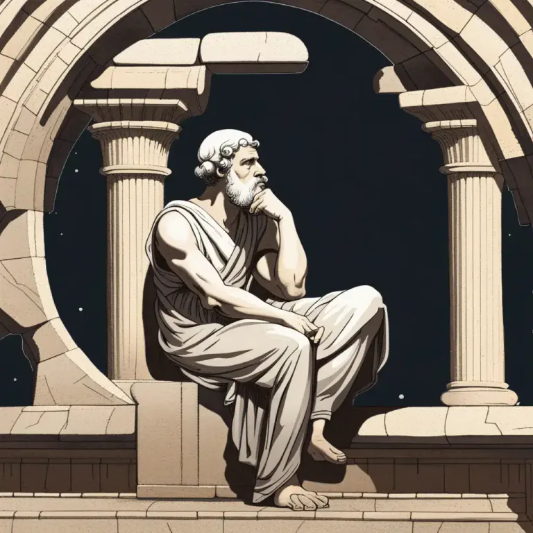 Visual representation of "nous" - In ancient philosophy, it is the part of the human mind that is responsible for thinking and understanding.