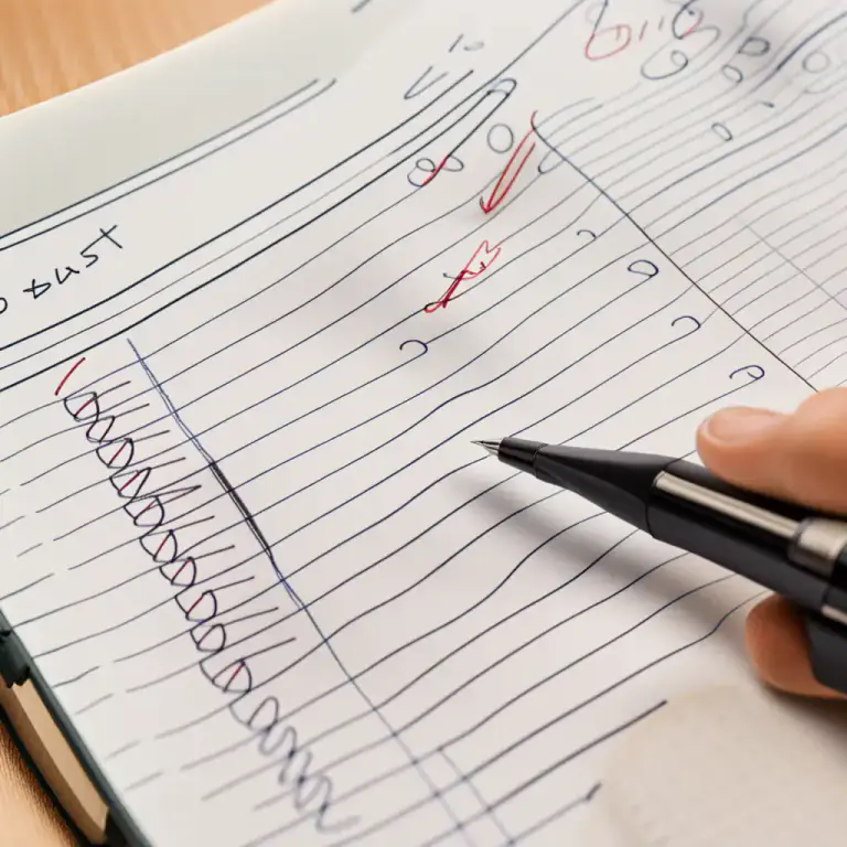 Visual representation of "check off" - To mark or tick something as done or as being correct