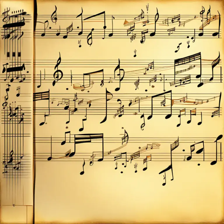 Visual representation of "sequencing" - In music, arranging notes or chords in a particular order.