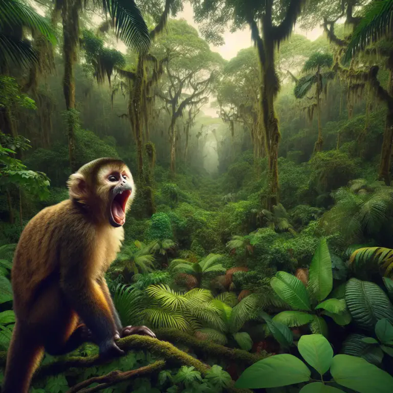 Visual representation of "howler" - A type of monkey found in Central and South America that makes a loud sound