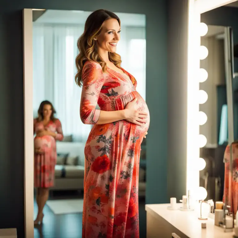 Visual representation of "maternity" - Clothes that are designed for women who are pregnant