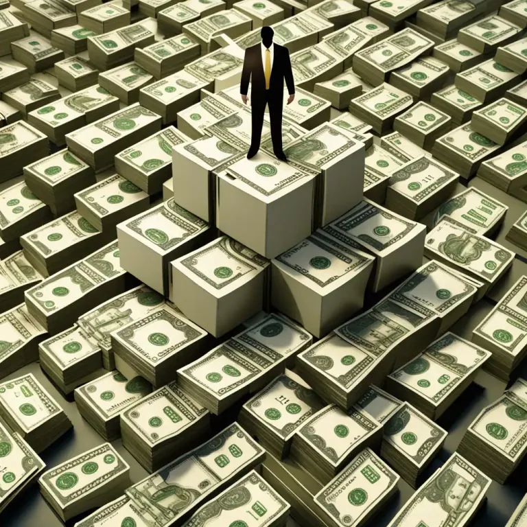 Visual representation of "plough into" - Spend a lot of money or resources on something
