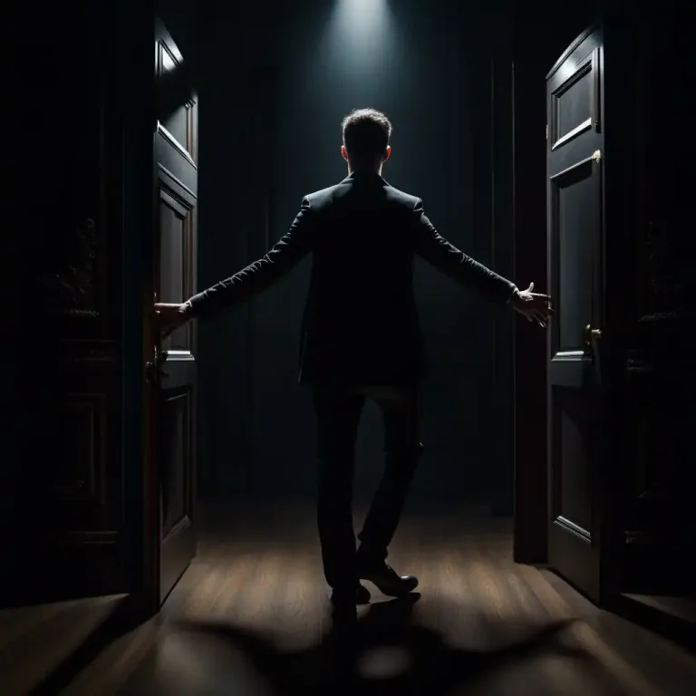 Visual representation of "feel your way" - To proceed carefully and slowly, especially when you are not sure about the direction or progression.