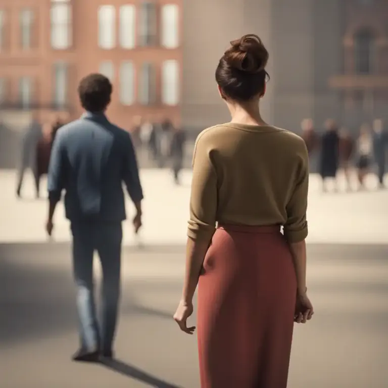 Visual representation of "be glad, etc. to see the back of somebody/something" - To feel happy or relieved when someone or something unwanted leaves or is gone