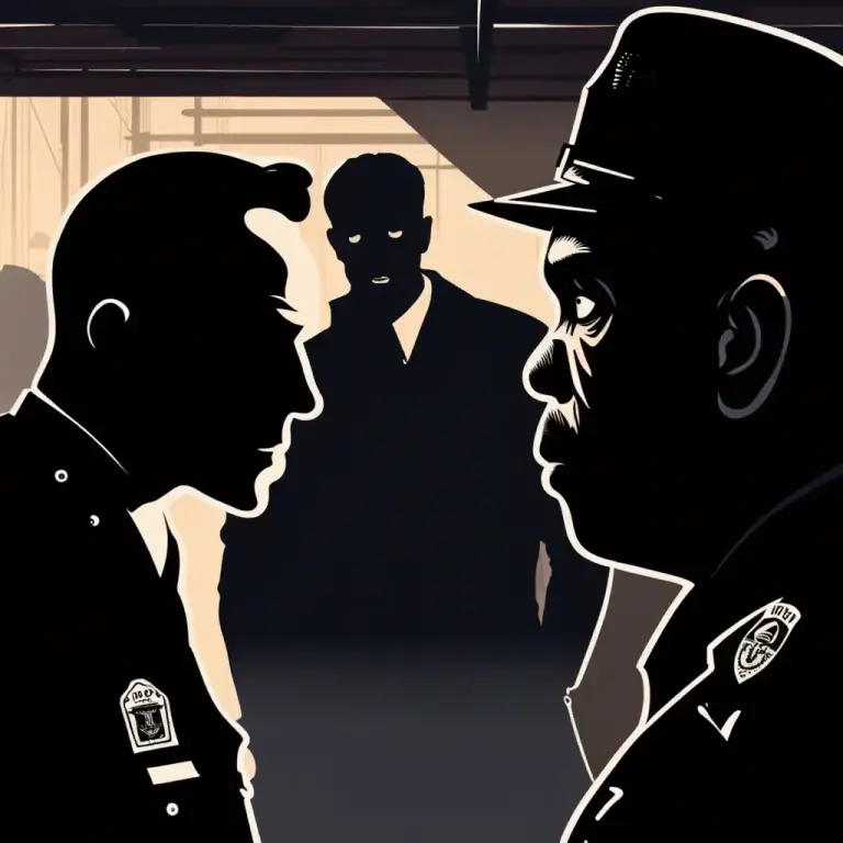 Visual representation of "snitch" - Inform against someone by giving information about their wrongdoing to the authorities