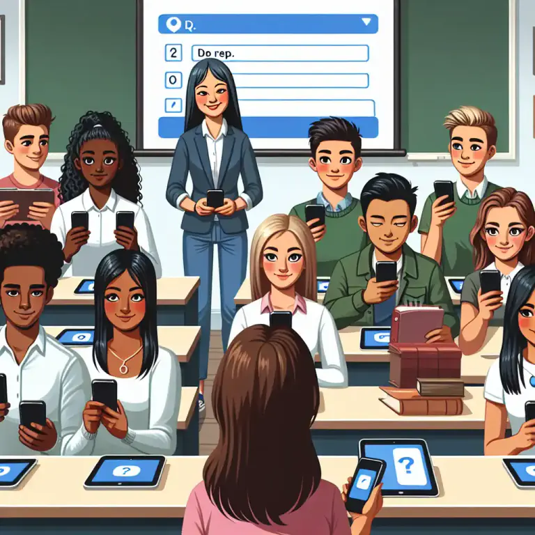 Visual representation of "clicker" - An educational tool used to gather instant feedback or response from students in a classroom.