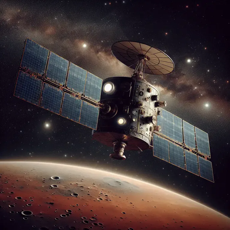 Visual representation of "mariner" - A spacecraft used to explore the planet Mars