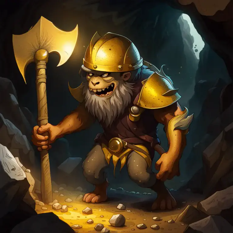 Visual representation of "dwarf" - A creature from myth or fantasy, short and sturdy