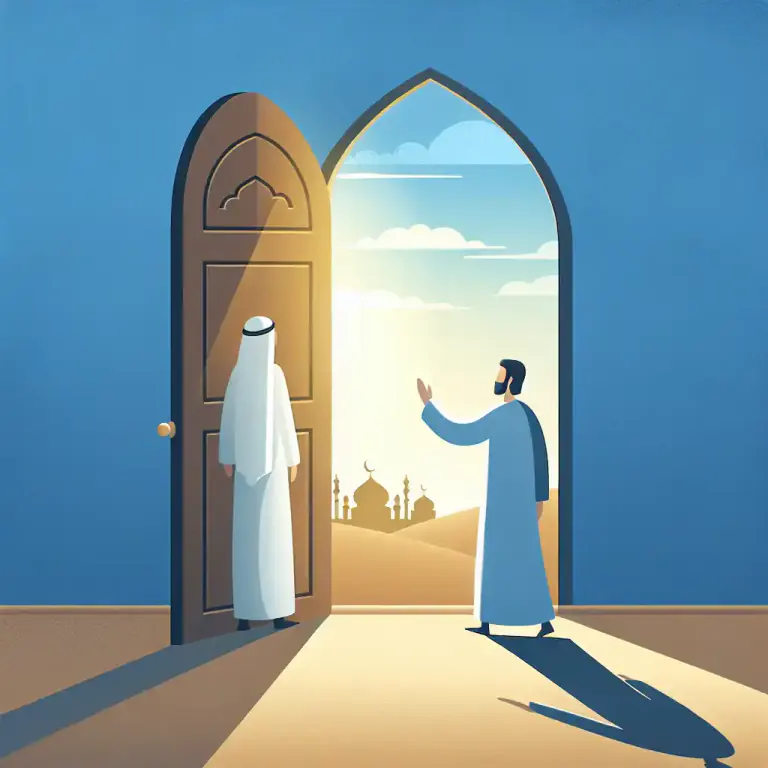 Visual representation of "come in" - To become involved in a situation or activity