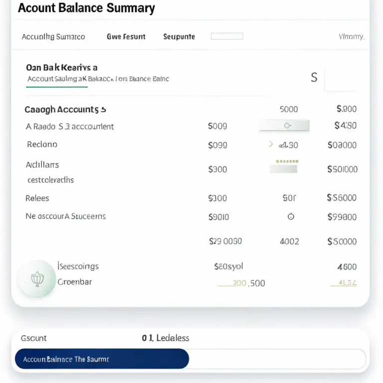 Visual representation of "balance" - The amount of money that you have in a bank account.