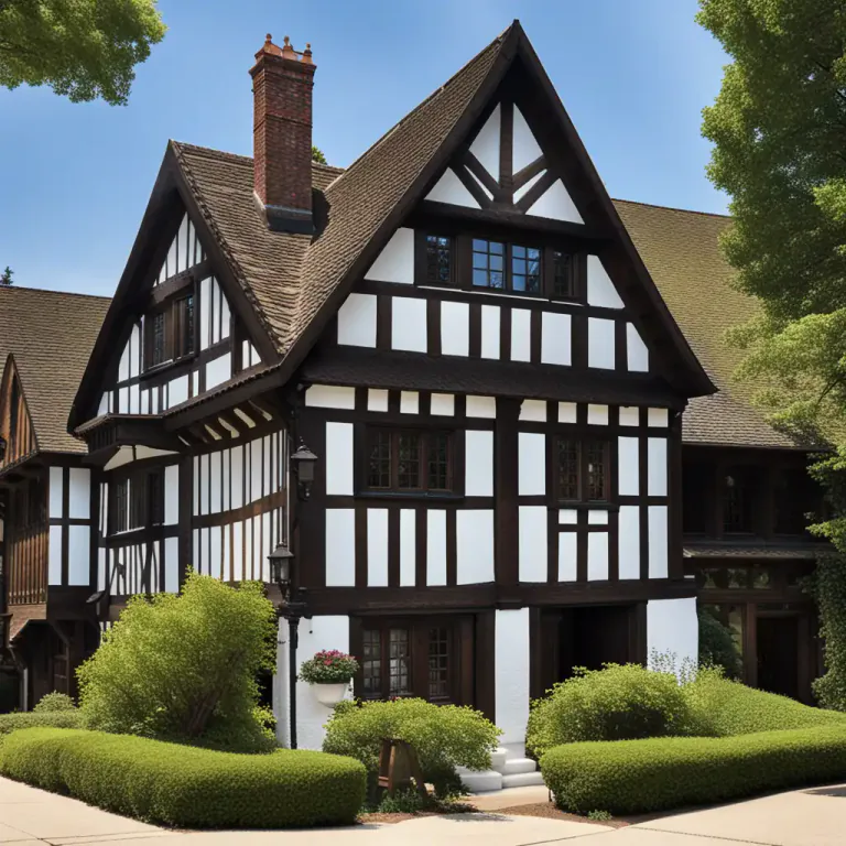 Visual representation of "tudor" - A style of architecture which was common in Britain between the 15th and 17th centuries