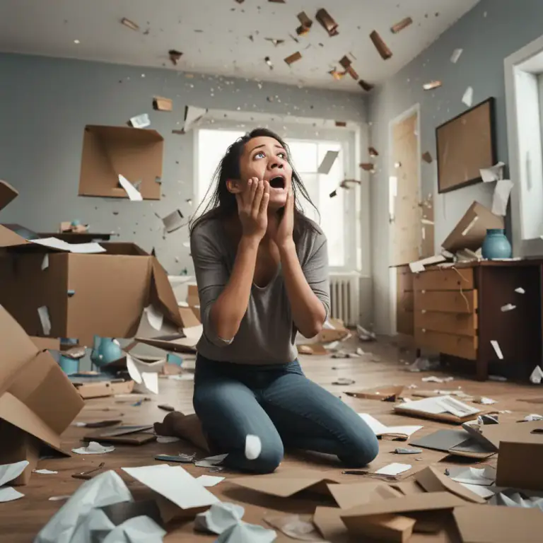 Visual representation of "be/get/run, etc. out of control" - To start behaving in a wild or unpredictable way