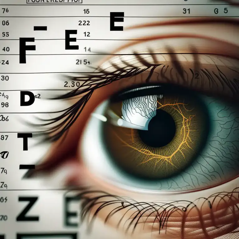 Visual representation of "vision" - Ability to see or how well you can see.