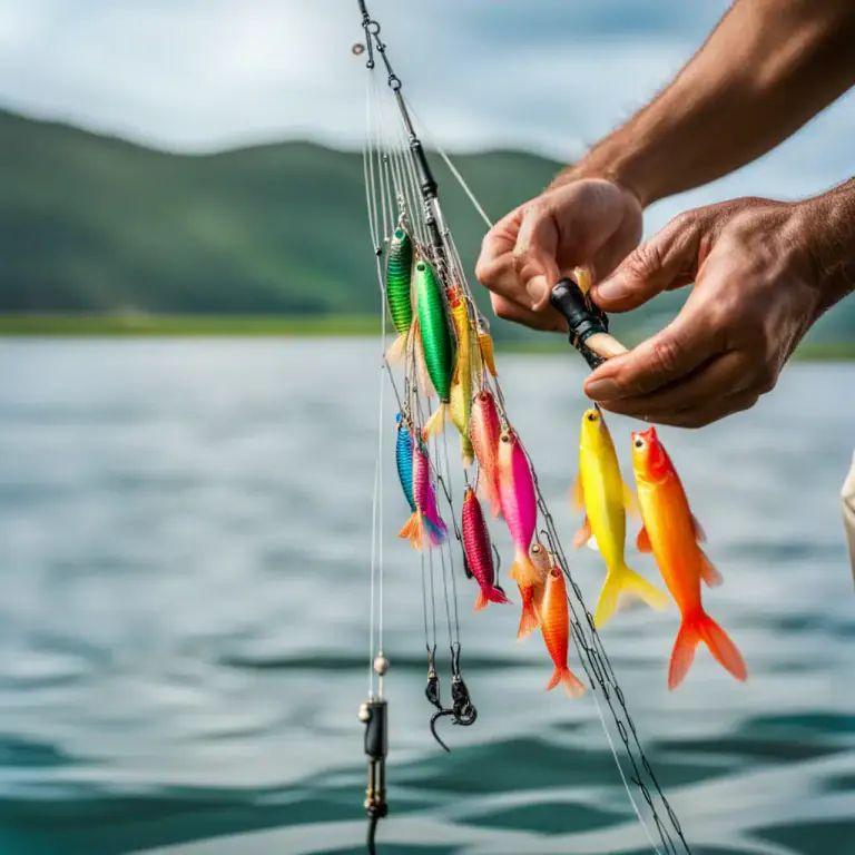 Visual representation of "lure" - A type of bait used in fishing to attract fish