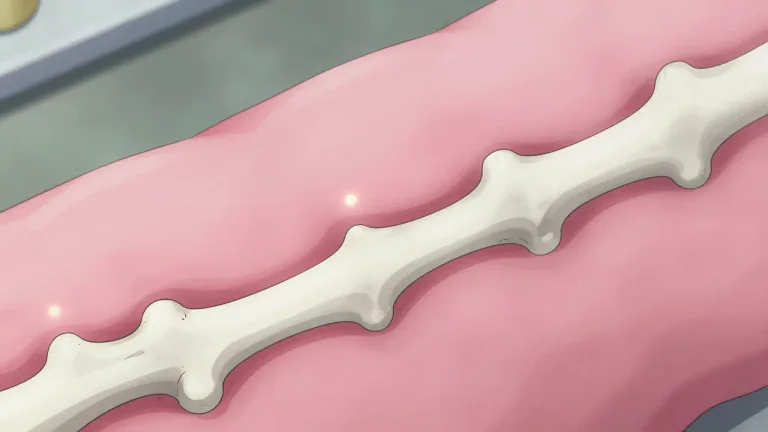 Visual representation of "ossify" - To change a soft tissue into a hard substance