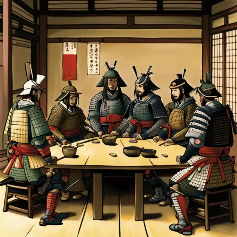 Visual representation of "samurai" - A member of a powerful military caste in feudal Japan.