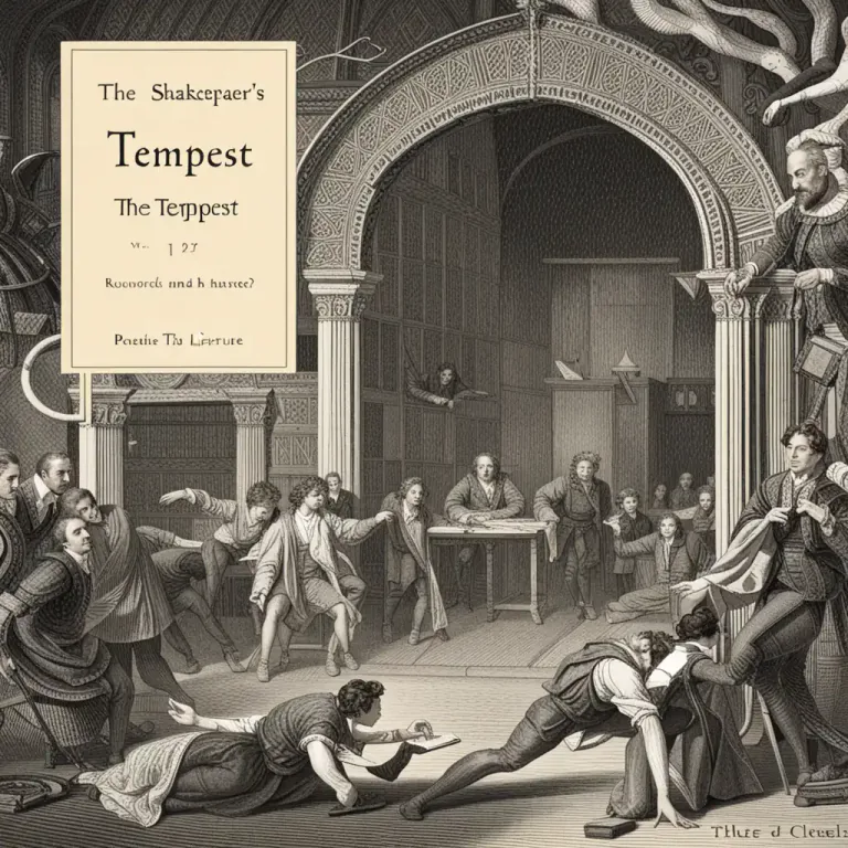 Visual representation of "tempest" - A work of literature, 'The Tempest' written by William Shakespeare.