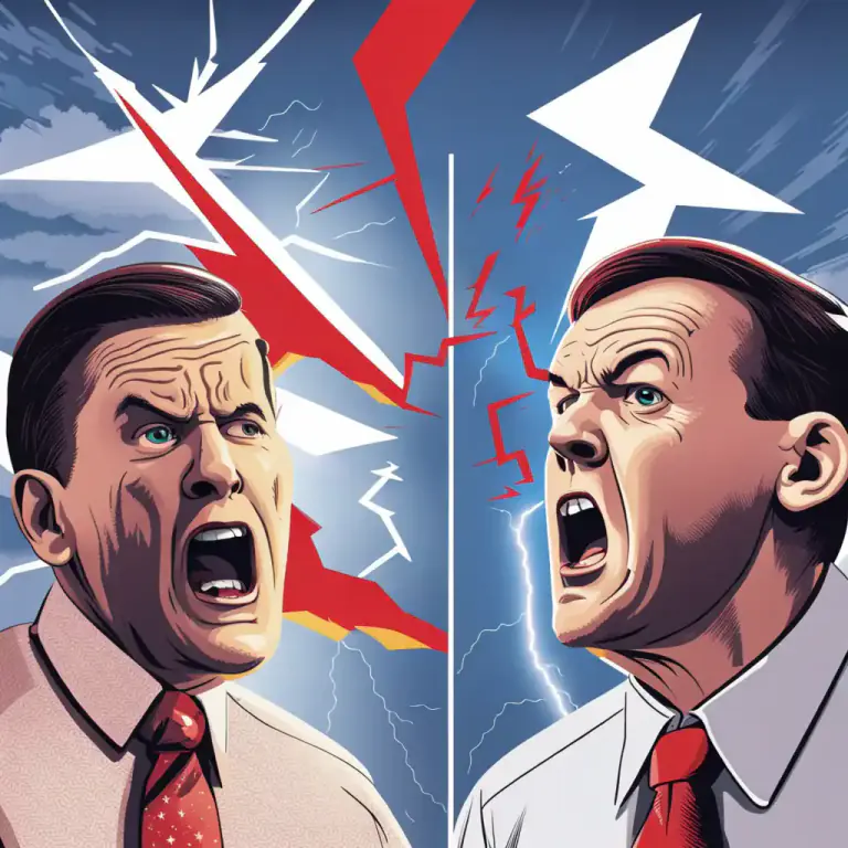 Visual representation of "a war of nerves" - A situation where both sides try to weaken each other by making them feel anxious and frightened, not usually involving physical violence