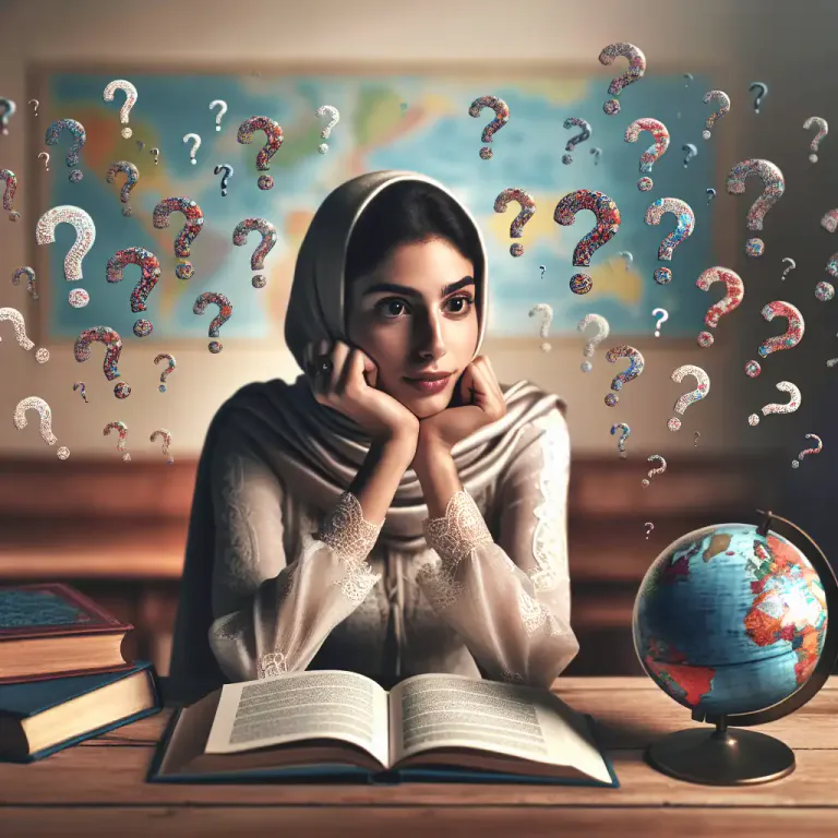 Visual representation of "puzzle" - The state of being confused or uncertain about something.