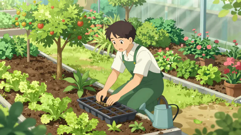Visual representation of "horticultural" - Related to the growing of plants, fruits, and trees