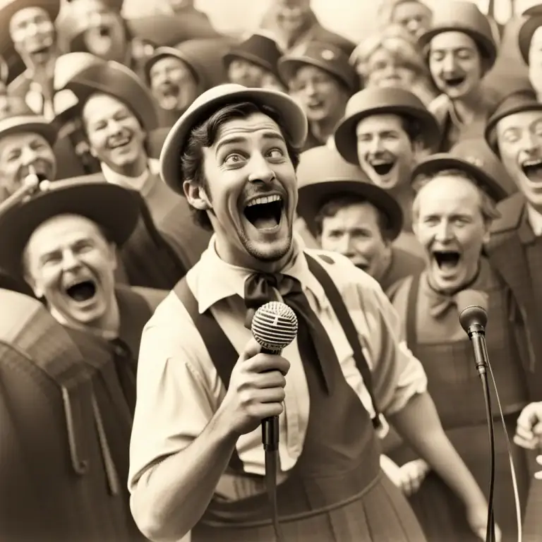 Visual representation of "a barrel of laughs" - Something or someone who is very funny or enjoyable