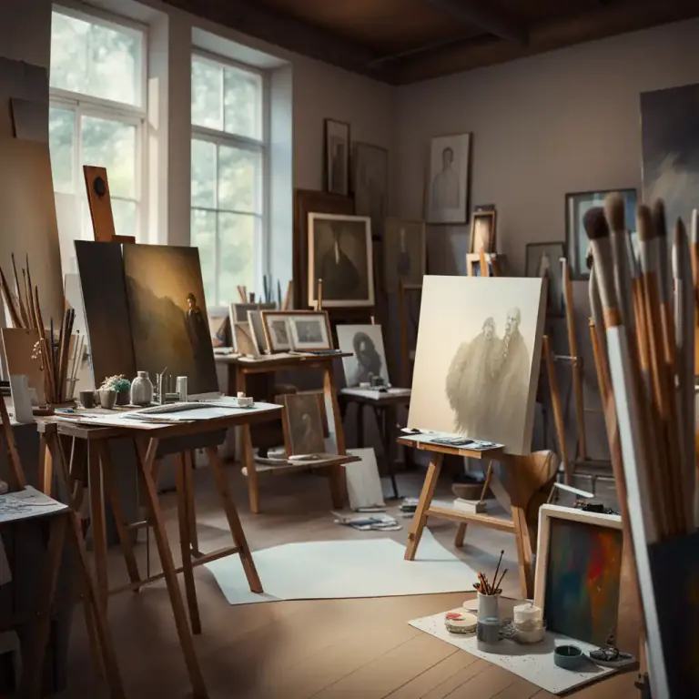 Visual representation of "oeuvre" - A piece of work produced by an artist, writer, or composer