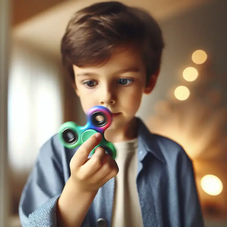 Visual representation of "fidget" - A device that people can fiddle with, especially to reduce stress or nervous energy