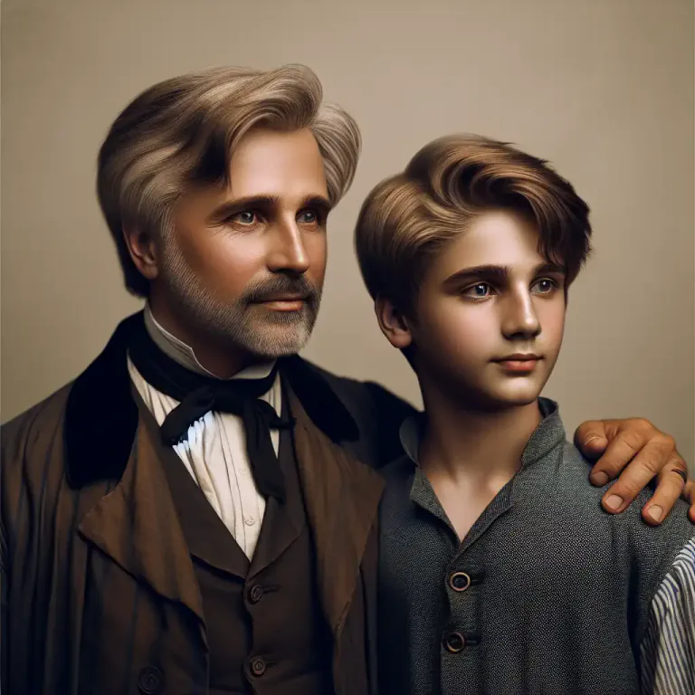 Visual representation of "patronymic" - Relating to or denoting a name derived from the name of a father or male ancestor.