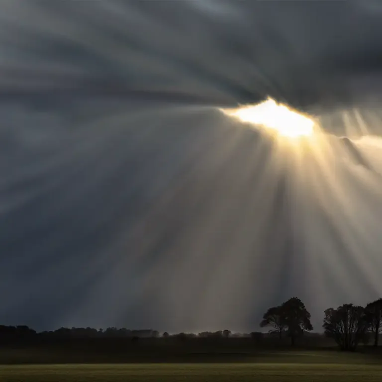Visual representation of "shaft" - A beam of light or radiation