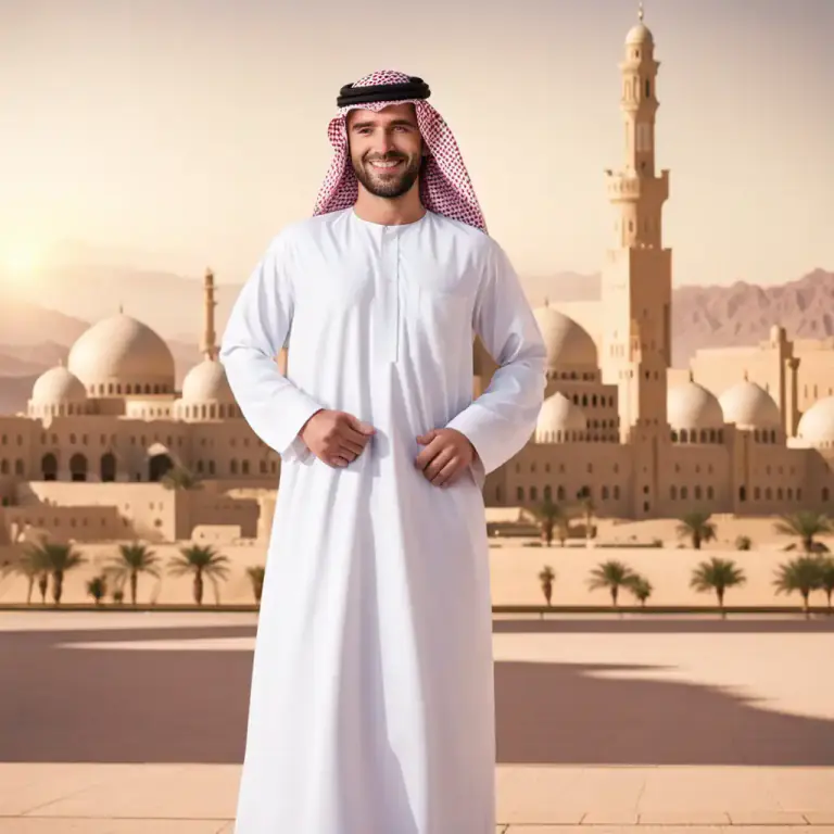 Visual representation of "arabian" - A person who comes from Arabia