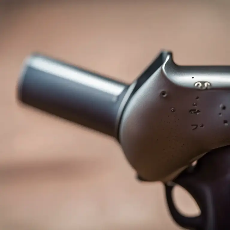 Visual representation of "hammer" - The part of a firearm that strikes the firing pin to discharge a gun.