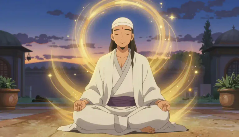 Visual representation of "sufi" - A member of a Muslim group that tries to find a deep, personal understanding of God through prayer and meditation.