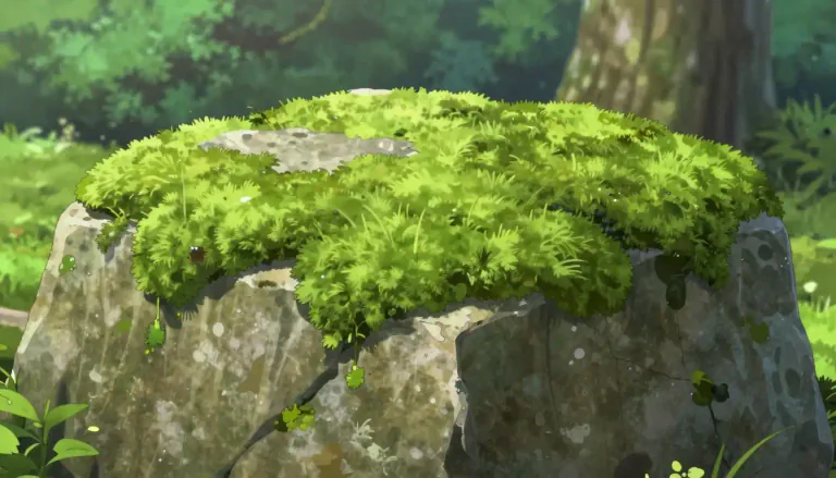 Visual representation of "mossy" - Covered in or looking like moss