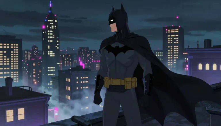 Visual representation of "batman" - A fictional superhero appearing in comic books, films, and television series, known for fighting crime in the fictional Gotham City.