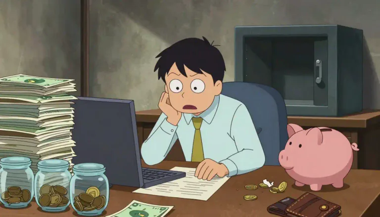 Visual representation of "bankruptcy" - The state of not being able to pay debts.
