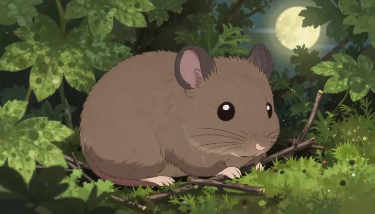 Visual representation of "dormouse" - A small, furry, nocturnal rodent that often sleeps during the day.