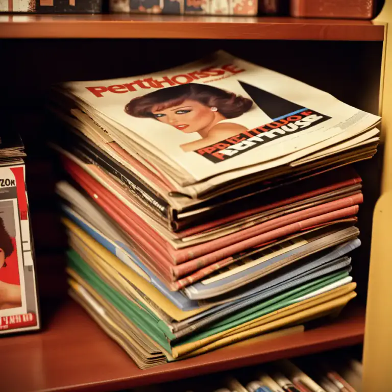 Visual representation of "penthouse" - The title of a popular adult magazine.